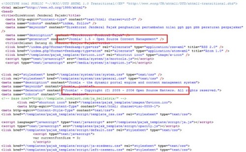 joomla source website dirjen pajak