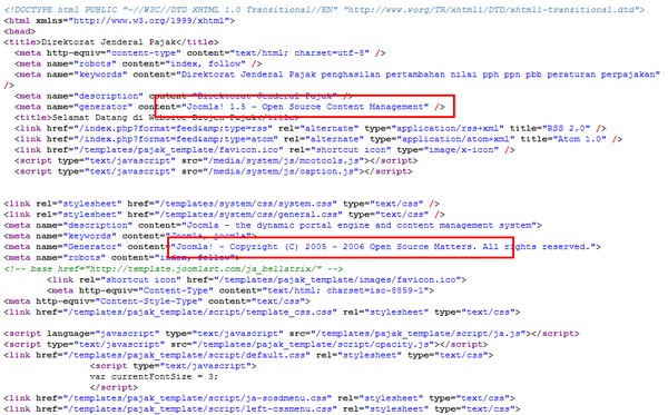 source website dirjen pajak